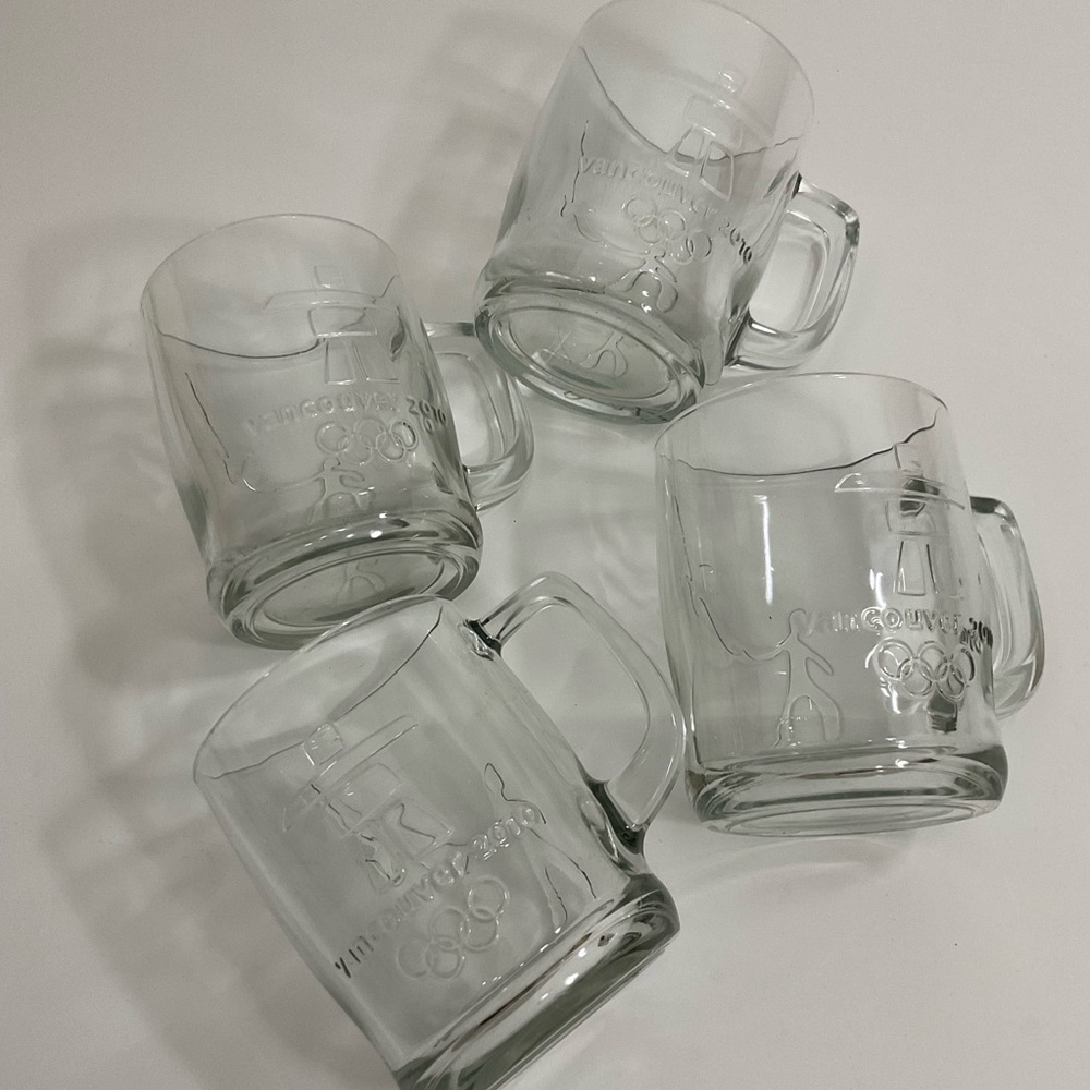 Vintage Vancouver 2010 Olympic Glasses Set of 4